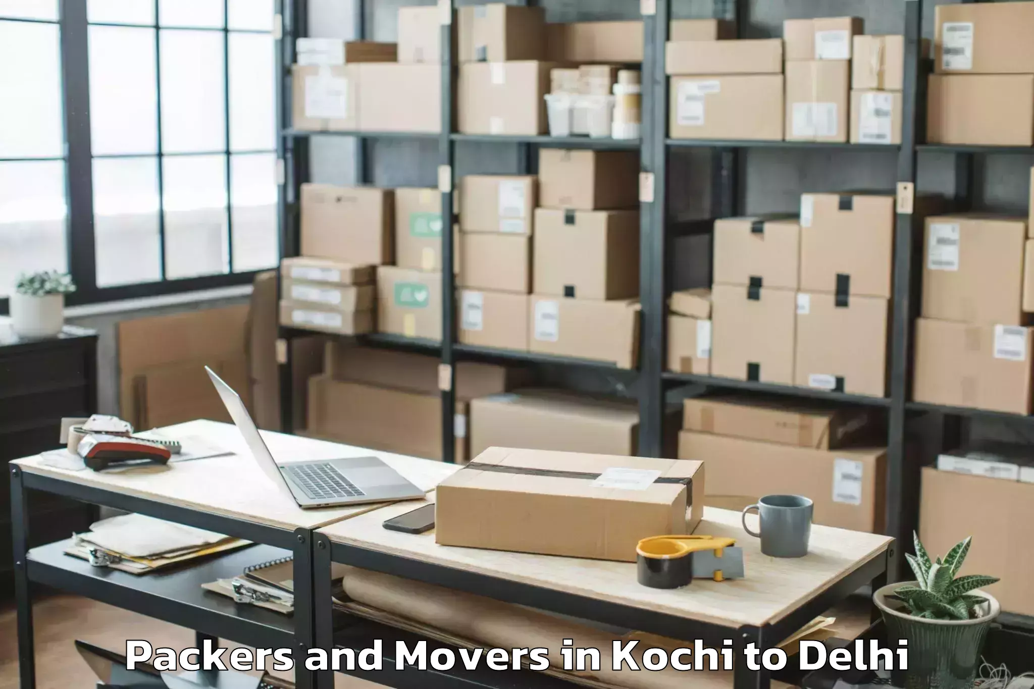 Book Kochi to Vivek Vihar Packers And Movers Online